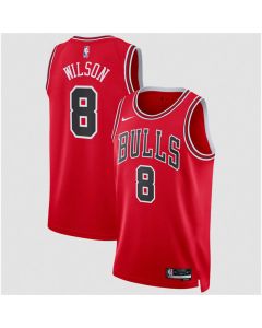 Youth Chicago Bulls #8 Caleb Wilson Red 2026 Draft Icon Edition Jersey (Red)