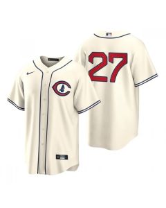 Youth Chicago Cubs #27 Seiya Suzuki 2022 Cream Field of Dreams Cool Base Stitched Baseball Jersey (Cream)