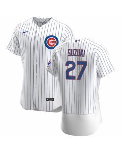 Youth Chicago Cubs #27 Seiya Suzuki White Flex Base Stitched Jersey (White)