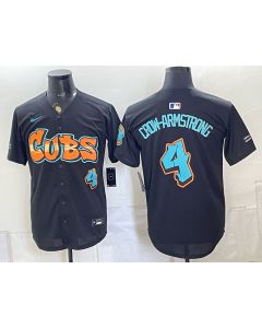 Youth Chicago Cubs #4 Pete Crow-Armstrong Black Stitched Baseball Jersey