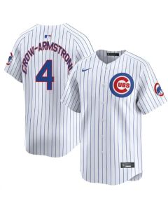 Youth Chicago Cubs #4 Pete Crow-Armstrong White Home Replica Player Jersey (White)