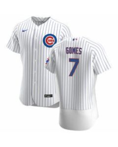 Youth Chicago Cubs #7 Yan Gomes White Flex Base Stitched Jersey (White)
