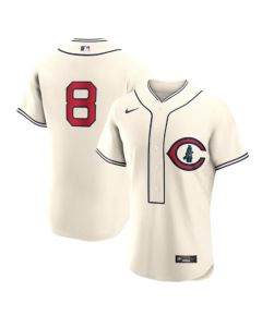 Youth Chicago Cubs #8 ian Happ 2022 Cream Field of Dreams Stitched Baseball Jersey (Cream)