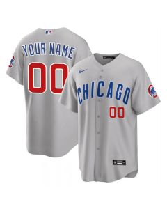 Youth Chicago Cubs Grey Cool Base Stitched Baseball Custom Jersey