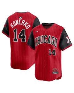 Youth Chicago White Sox #14 Paul Konerko Red/Black 2025 City Connect Limited Retired Player Jersey