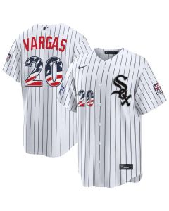 Youth Chicago White Sox #20 Miguel Vargas Nike White 2026 All-Star Edition Stars & Stripes Stadium Jersey (White)