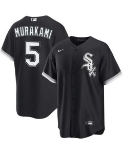 Youth Chicago White Sox #5 Munetaka Murakami Black Alternate Jersey (Black White)