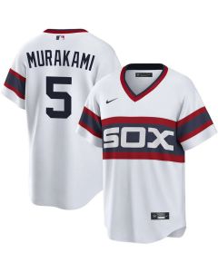 Youth Chicago White Sox #5 Munetaka Murakami White Alternate Pullover Jersey (White)