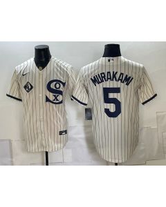 Youth Chicago White Sox #5 Munetaka Murakami White Stitched Baseball Jersey (Style 3)