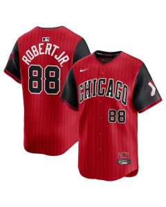 Youth Chicago White Sox #88 Luis Robert Jr. Red/Black 2025 City Connect Limited Player Jersey (Red Black)
