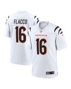Youth Cincinnati Bengals #16 Joe Flacco White Team Game Jersey (White)