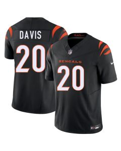 Youth Cincinnati Bengals #20 Tacario Davis Black 2026 NFL Draft Vapor F.U.S.E. Limited Jersey (Black)