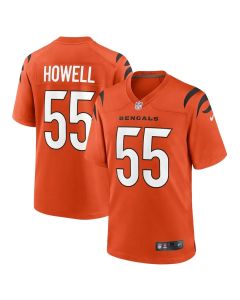 Youth Cincinnati Bengals #55 Cashius Howell Orange 2026 NFL Draft Game Jersey