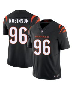 Youth Cincinnati Bengals #96 Landon Robinson Black 2026 NFL Draft Vapor F.U.S.E. Limited Jersey (Black)