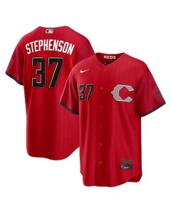 Youth Cincinnati Reds #37 Tyler Stephenson Red 2026 City Connect Stitched Jersey (Red)