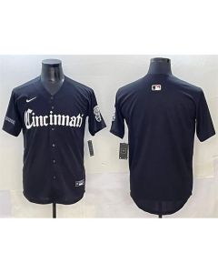 Youth Cincinnati Reds Black "Gothic Queen City Edition" Vapor Premier Limited Stitched Baseball Jersey (Black)