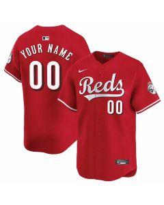 Youth Cincinnati Reds Red Home Limited Custom Jersey