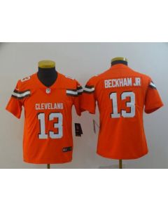 Youth Cleveland Browns #13 Odell Beckham Jr. Orange Vapor Untouchable Limited Stitched NFL Jersey