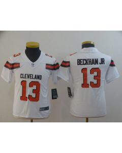Youth Cleveland Browns #13 Odell Beckham Jr. White Vapor Untouchable Limited Stitched NFL Jersey