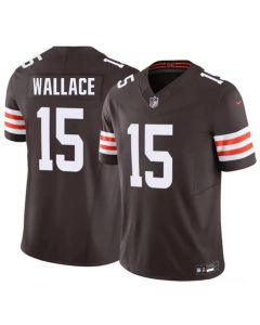 Youth Cleveland Browns #15 Tylan Wallace Brown 2026 F.U.S.E. Vapor Limited Stitched Football Jersey (Brown)