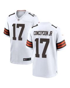 Youth Cleveland Browns #17 KC Concepcion White 2026 NFL Draft Game Jersey (White)