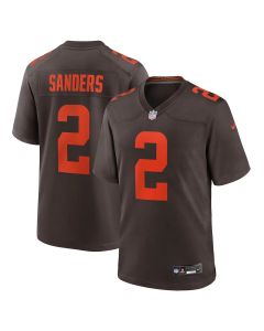 Youth Cleveland Browns #2 Shedeur Sanders Brown Alternate Game Jersey