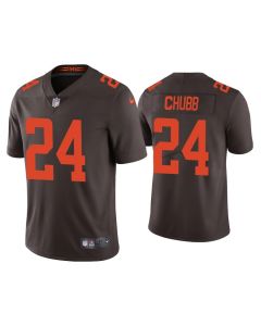 Youth Cleveland Browns #24 Nick Chubb Brown Vapor Untouchable Limited Stitched Jersey (Brown)