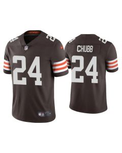Youth Cleveland Browns #24 Nick Chubb Brown Vapor Untouchable Limited Stitched Jersey