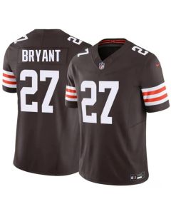 Youth Cleveland Browns #27 Myles Bryant Brown 2026 F.U.S.E. Vapor Limited Stitched Football Jersey (Brown)