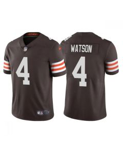 Youth Cleveland Browns #4 Deshaun Watson Brown Vapor Untouchable Limited Stitched Jersey