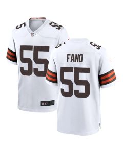 Youth Cleveland Browns #55 Spencer Fano White 2026 NFL Draft Game Jersey (White)