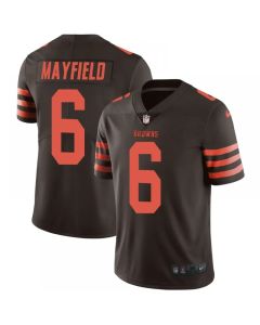 Youth Cleveland Browns #6 Baker Mayfield Brown Color Rush Stitched NFL Limited Jersey