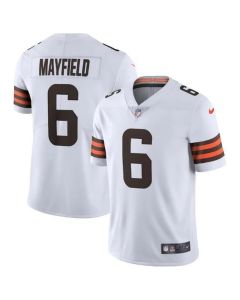 Youth Cleveland Browns #6 Baker Mayfield White Vapor Untouchable Limited Stitched Jersey
