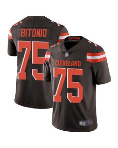 Youth Cleveland Browns #75 Joel Bitonio Brown Vapor Untouchable Limited Stitched NFL Jersey