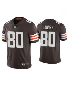 Youth Cleveland Browns #80 Jarvis Landry Brown Vapor Untouchable Limited Stitched Jersey