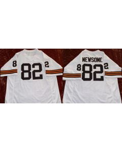 Youth Cleveland Browns #82 Ozzie Newsome White Stitched Football Jersey