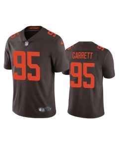 Youth Cleveland Browns #95 Myles Garrett Brown Vapor Untouchable Limited Stitched Jersey (Brown)