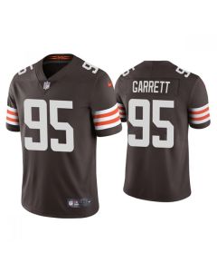 Youth Cleveland Browns #95 Myles Garrett Brown Vapor Untouchable Limited Stitched Jersey