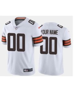 Youth Cleveland Browns ACTIVE PLAYER Custom White Vapor Untouchable Limited Stitched Jersey
