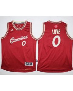 Youth Cleveland Cavaliers #0 Kevin Love Red 2015-2016 Christmas Day Stitched NBA Jersey