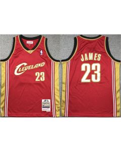 Youth Cleveland Cavaliers #23 LeBron James Red Stitched Jersey