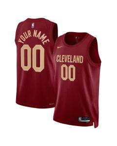 Youth Cleveland Cavaliers Burgundy Swingman Custom Icon Edition Jersey