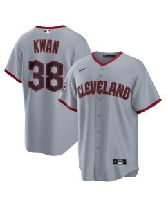 Youth Cleveland Guardians #38 Steven Kwan Gray 2025 MLB All-Star Game Road Replica Player Jersey (Gray)