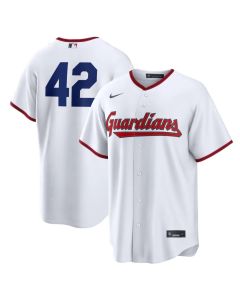Youth Cleveland Guardians #42 Jackie Robinson Nike White Home 2026 Jackie Robinson Day Replica Jersey (White)