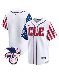 Youth Cleveland Guardians White 2024 Fourth Of July Vapor Premier Limited Jersey (White)