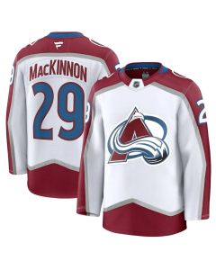 Youth Colorado Avalanche #29 Nathan MacKinnon White Away Jersey