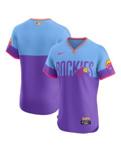 Youth Colorado Rockies Purple/Light Blue 2025 City Connect Elite Jersey