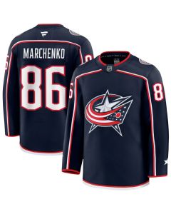 Youth Columbus Blue Jackets #86 Kirill Marchenko Navy 2024-25 Stitched Hockey Jersey