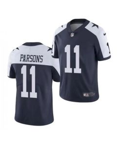 Youth Dallas Cowboys #11 Micah Parsons Navy Thanksgiving Limited Stitched Football Jersey