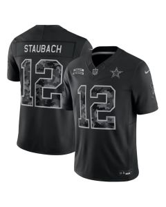 Youth Dallas Cowboys #12 Roger Staubach Nike Black 2026 Salute to Service Retired Player Vapor F.U.S.E. Limited Jersey